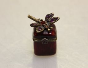 Jay Strongwater Enamel Butterfly Box