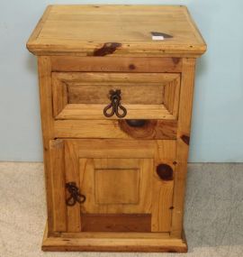 One Drawer Pine Stand