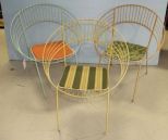 Set of Three Iron Retro Chairs