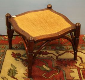 Square Oak Footstool 