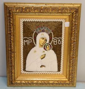 Russian Beaded Icon 