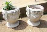 Pair of Concrete Planters