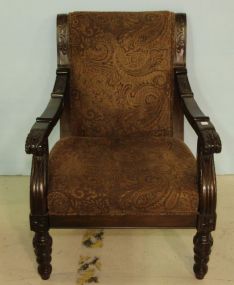 Mahogany Carved Arm Chair