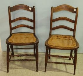 Two Early Cane Seat Chairs