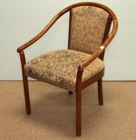 Upholstered Back and Seat Armchair 