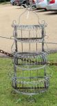 Wrought Iron Three Tier Wall Basket