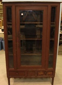 Primitive One Door China Cabinet