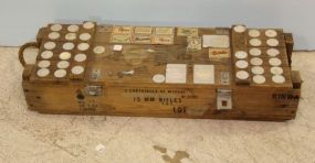 75MM Wood Rifle Cartridge Box
