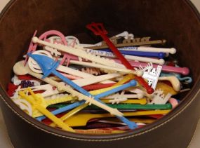 Round Box of Stir Sticks 