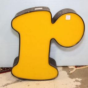 Yellow Letter R