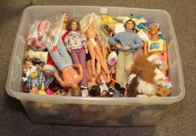 Large Collection of Barbies & Toys