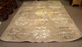 Surya Gray Rug with White Designs