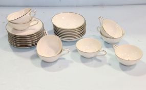 Eight Noritake Cups/Saucers & Eight Berry Dishes