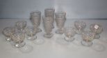 Set of Four Water Glasses & Set of Eight Juice Glasses