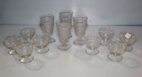 Set of Four Water Glasses & Set of Eight Juice Glasses