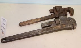 Pair of Pipe Wrenches