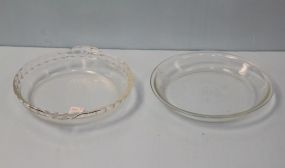 Two Clear Pie Plates