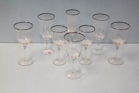 Eight Various Noritake Stems