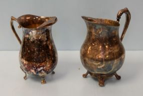 Two Silverplate Water Pitchers