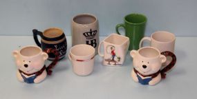 Eight Various Coffee Mugs