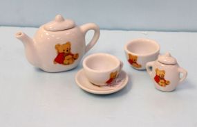 Miniature Child's Teddy Bear Tea Set