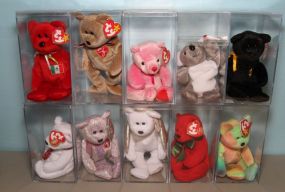 Ten Beanie Babies 