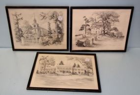 Three Framed Lobbie Prints