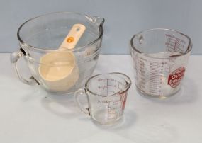 Three Glass Mixing Cups