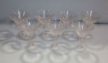 Set of Seven Martini Glasses 