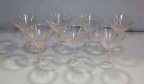 Set of Seven Martini Glasses 