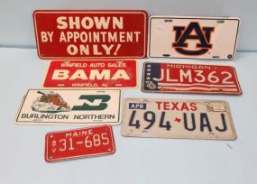 License Plates & Sign