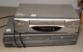 Sanyo VCR & Magnavox VCR/DVD Player
