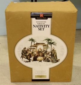 Hand Painted Porcelain Nativity Set