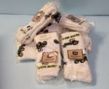 Six pairs of John Deere socks