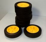 Eight 9'' tractor tires
