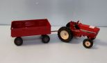 Tractor and wagon attachment