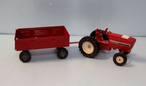 Tractor and wagon attachment