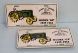 Twelve John Deere tags