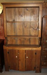 Primitive Style Pine Hutch