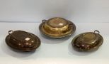Three Silverplate Covered Casseroles