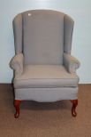 Blue Wing Back Arm Chair 