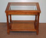 Glass Top End Table 