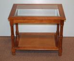 Glass Top End Table
