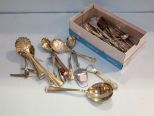 Box of Silverplate Serving Utensils 