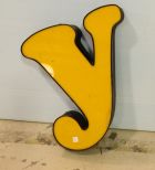 Plastic Letter Y