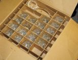 Pressed Glass Punch Bowl Set