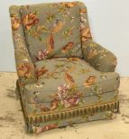 Upholstered Oriental Style Armchair