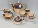 Hand Painted Porcelain Tea Set