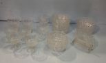 Pressed Glass Cups, Bowls & Napkin Holder