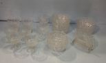 Pressed Glass Cups, Bowls & Napkin Holder